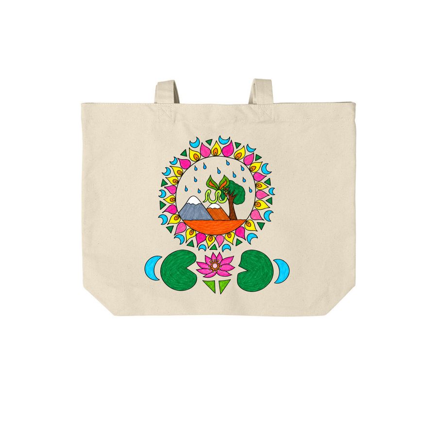 Balance by&nbsp;Zubeda Khan, a Natural Cotton Canvas Tote Bag