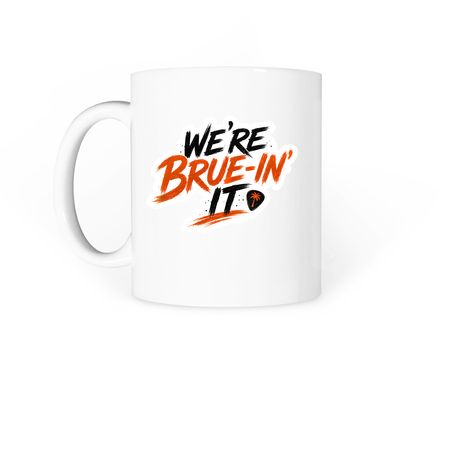 Brue-in' It Mug, a White Coffee Mug (back-view)