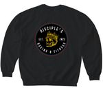 DB?, a Black Softstyle Crewneck Sweatshirt (back-view)