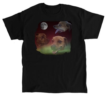 Three Spike Moon, a Black Classic Unisex Tee