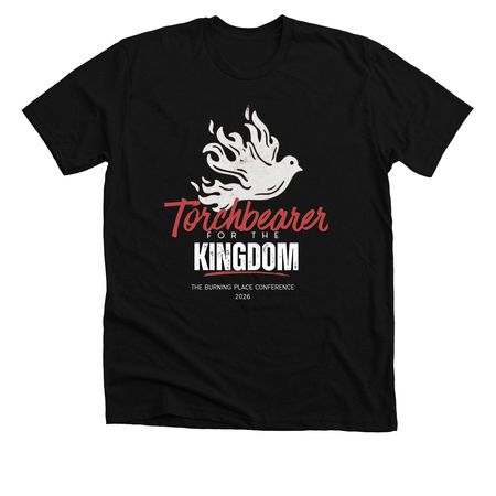 Torchbearer, a Solid Black Blend Premium Unisex Tee