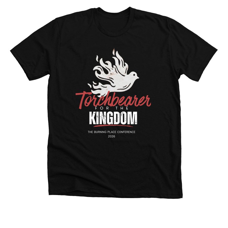 Torchbearer, a Solid Black Blend Premium Unisex Tee