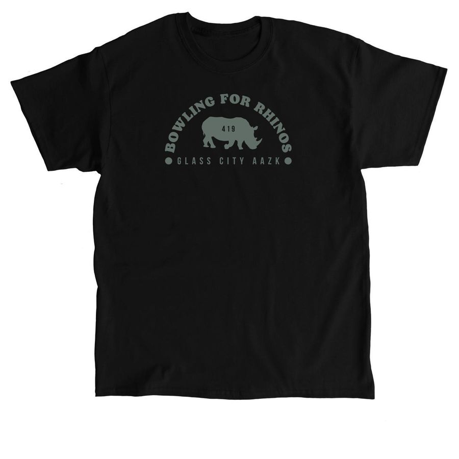 Bowling For Rhinos 2026 - Arch Design, a Black Classic Unisex Tee
