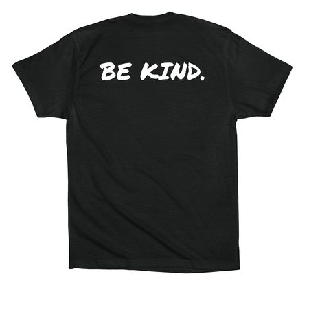 HONOR WITH KROOZE, a Vintage Black Premium Cotton Tee (back-view)