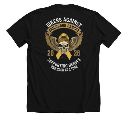 B.A.C.C., a Solid Black Blend Premium Unisex Tee (back-view)