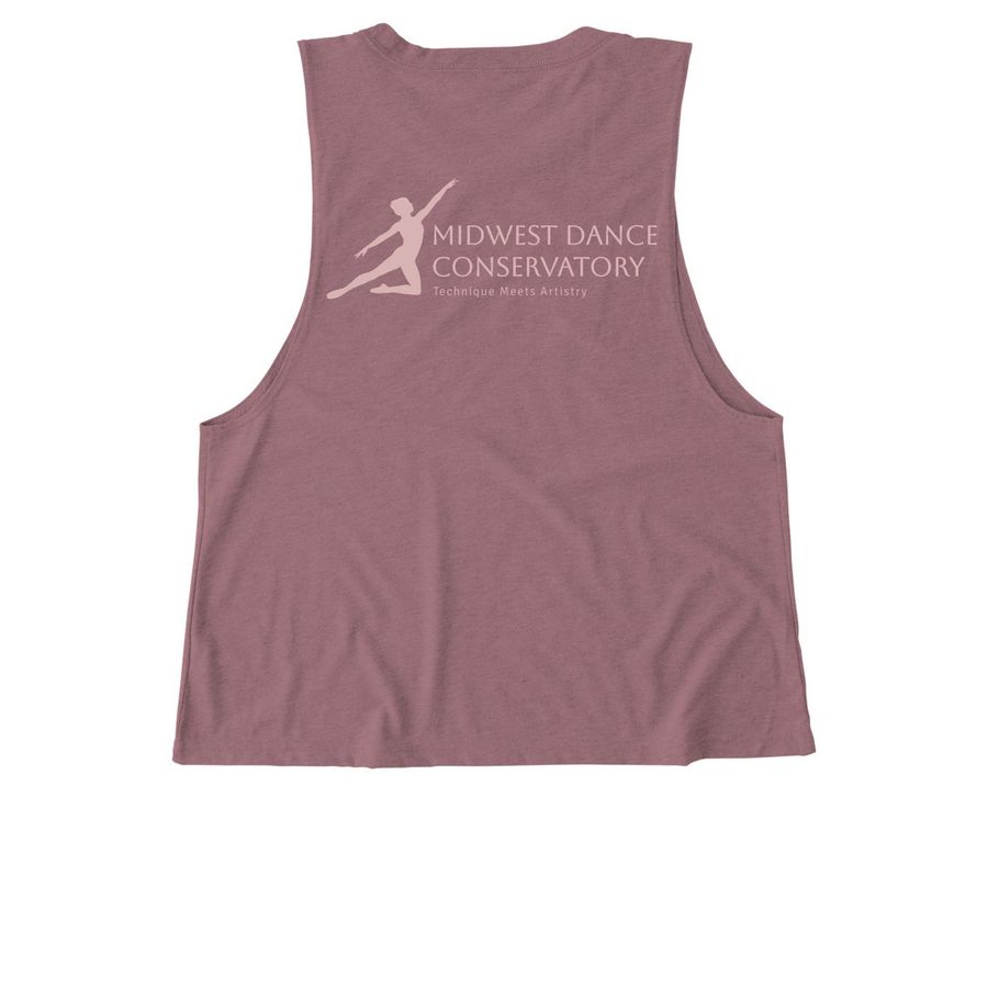 MDC Summer, a Vintage Rose Allmade Eco Triblend Women?s Muscle Tank (back-view)
