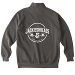 Stronger everyday&nbsp;, a Pepper Comfort Colors Quarter Zip Pullover (back-view)