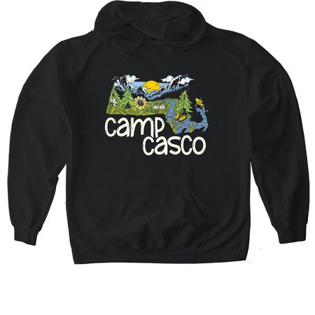 Comfy Tops (2025 Design), a Black Gildan Softstyle Pullover Hoodie
