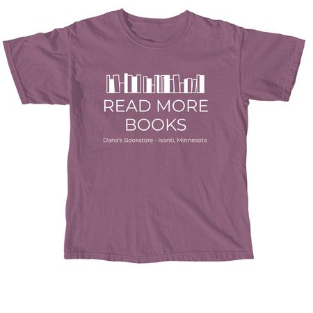 Read More Books, a Berry Comfort Colors Unisex Tee