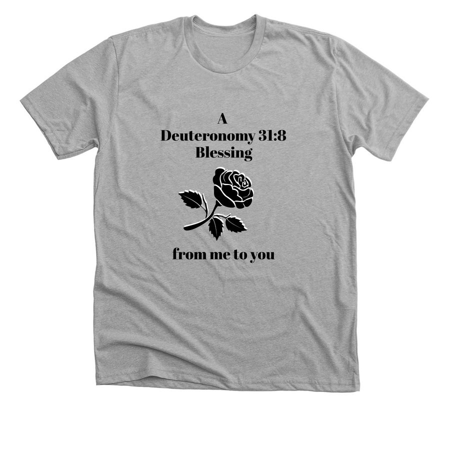 Pass It Backwards: A Deuteronomy 31 Blessing, a Athletic Heather Premium Unisex Tee