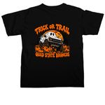 QSB Trail & Treat, a Black Comfort Colors Unisex Tee (back-view)