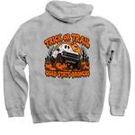 QSB Trail & Treat, a Sport Grey Pullover Hoodie (back-view)