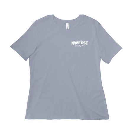 NWFest 2026 Apparel: 2-Sided Logo, a Vintage Denim Women?s Relaxed Cotton Tee
