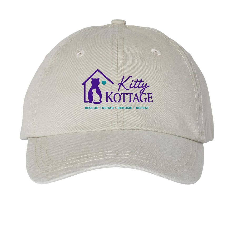 Kitty Kottage &nbsp;Baseball Caps, a Stone Printed Pigment Dye Baseball Cap