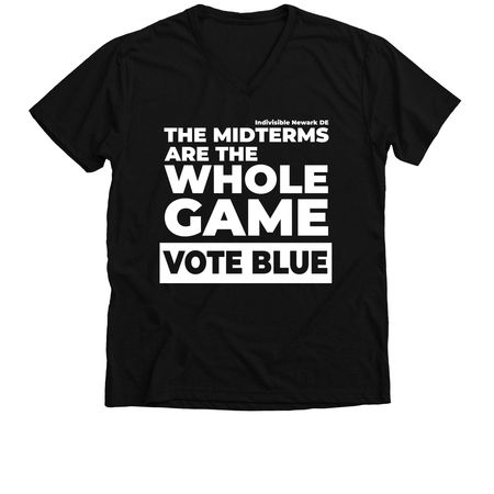The Midterms Are The Whole Game, a Solid Black Blend Premium V-Neck Tee