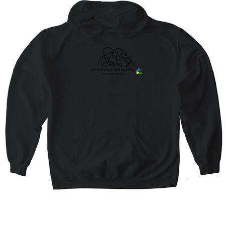 Support for Connor and Bailey, a Black Gildan Softstyle Pullover Hoodie