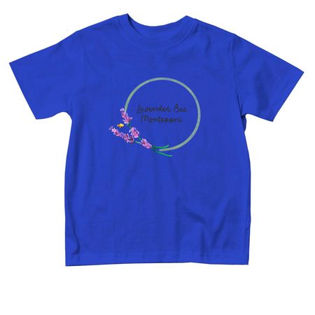 Lavender Bee Montessori, a Royal Blue Toddler Tee