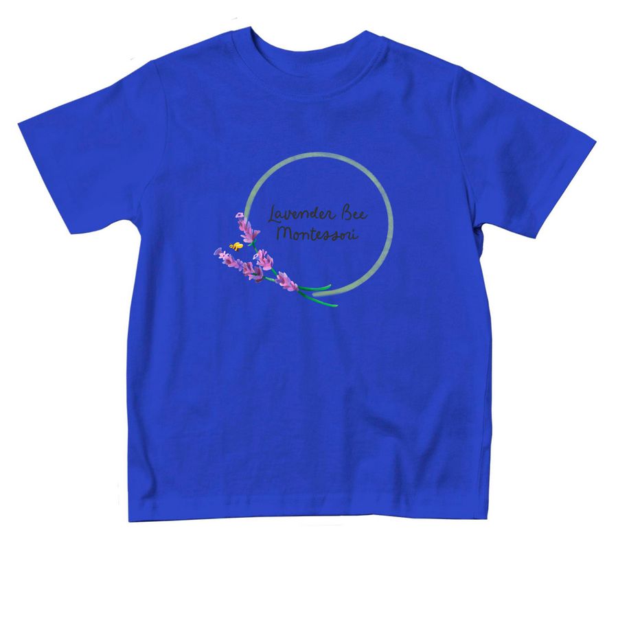 Lavender Bee Montessori, a Royal Blue Toddler Tee