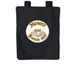 Support Local Bookish Events Tote Bags, a Black Reclaimist Everywhere Tote Bag (back-view)