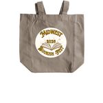 Support Local Bookish Events Tote Bags, a Pumice Recycled Cotton Tote Bag (back-view)