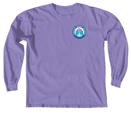 SRN 2026 - Crossed Oars, a Violet Comfort Colors Long Sleeve Tee