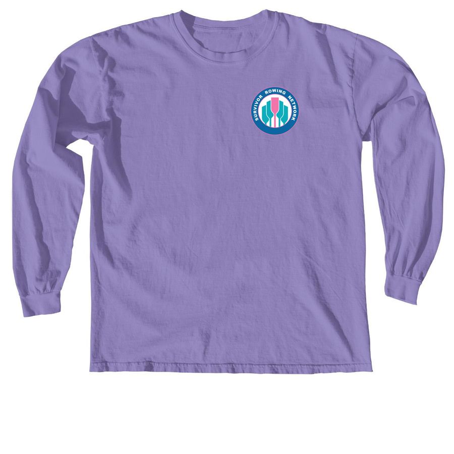 SRN 2026 - Crossed Oars, a Violet Comfort Colors Long Sleeve Tee