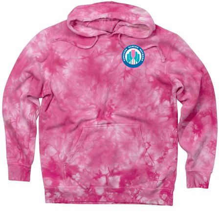 SRN 2026 - Crossed Oars, a Pink Tie Dyed Pullover Hoodie