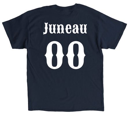 Hykuzia: Juneau (Dark ver.), a Navy Classic Unisex Tee (back-view)