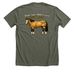 #SALEBARNSPECIAL, a Heather Military Green Premium Unisex Tee (back-view)