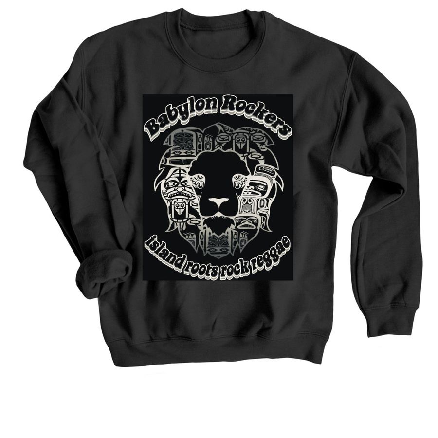 Babylon Rockers T-shirts, tanks, and more!&nbsp;, a Black Crewneck Sweatshirt