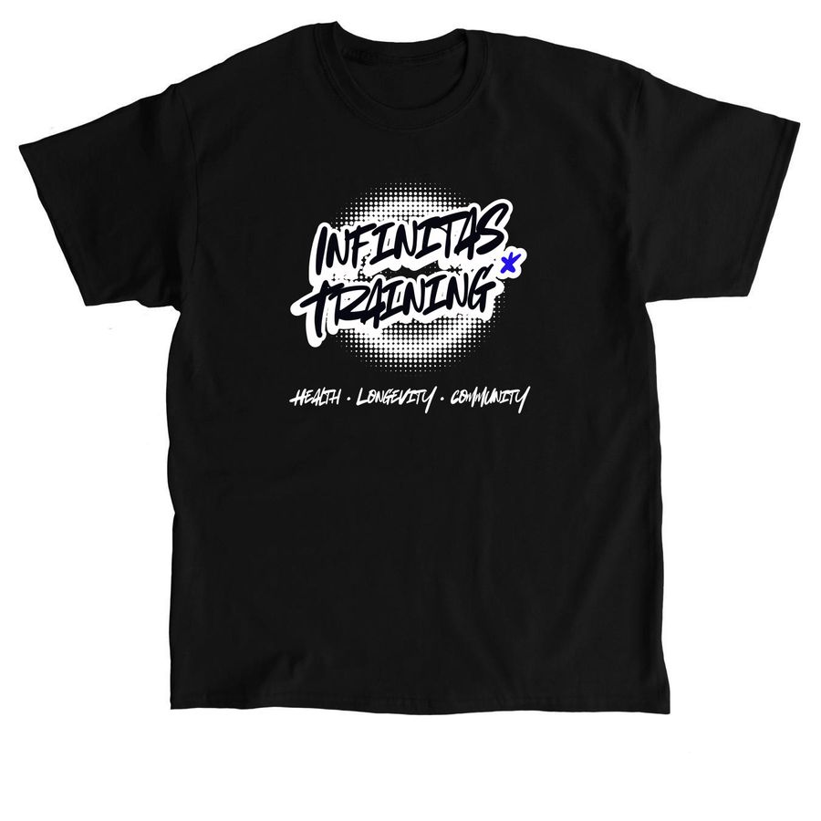Health- Longevity- Community campaign, a Black Classic Unisex Tee