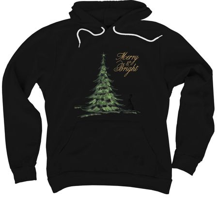Merry & Bright&nbsp;, a Black Premium Pullover Hoodie