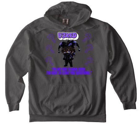 V3XED Edition, a Pepper Comfort Colors Pullover Hoodie