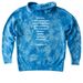GRCS Apparel Extravaganza!&nbsp;&nbsp;, a Aqua Blue Youth Tie Dye Pullover Hoodie (back-view)