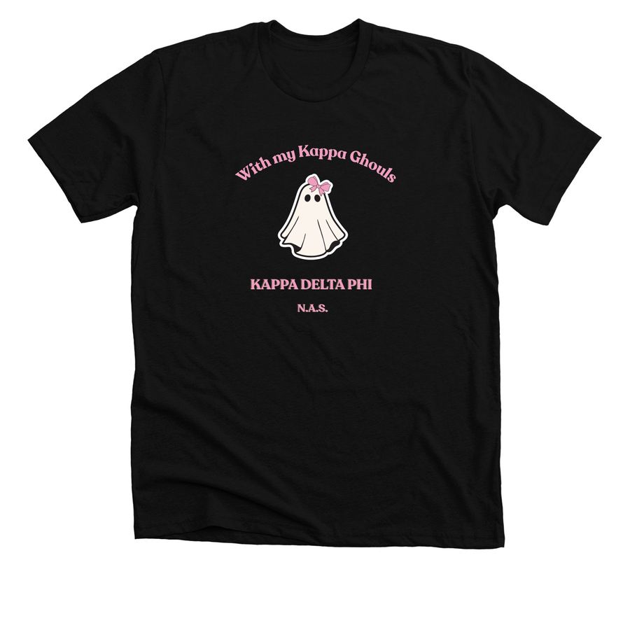 Kappa Ghouls, a Solid Black Blend Premium Unisex Tee