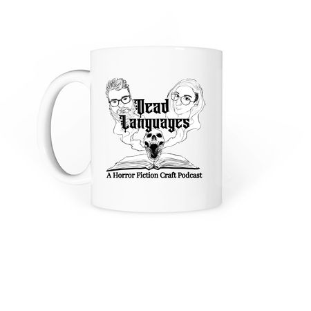 DLP - The Muse Vessel, a White Coffee Mug (back-view)