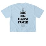 Good Dogs Against Cancer - LTD, a Chambray Comfort Colors Boxy Tee (back-view)