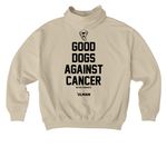 Good Dogs Against Cancer - LTD, a Desert Dust Stanley/Stella Cooper Dry Pullover Hoodie (back-view)