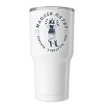 Griffith Brothers Tumbler, a White Insulated Tumbler (back-view)