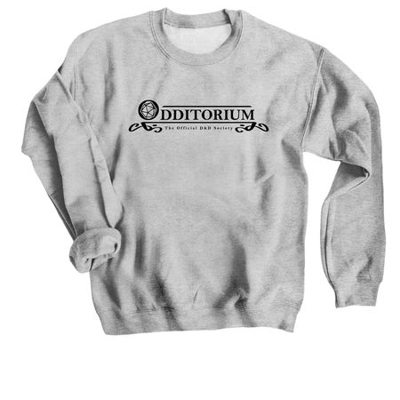 Odditorium Logo - Light, a Sport Grey Crewneck Sweatshirt