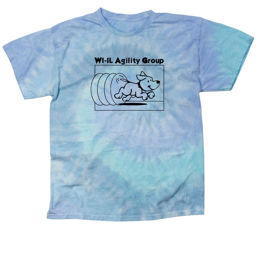 Large Black Logo - Tie Dye, a Lagoon Classic Tie Dye Tee