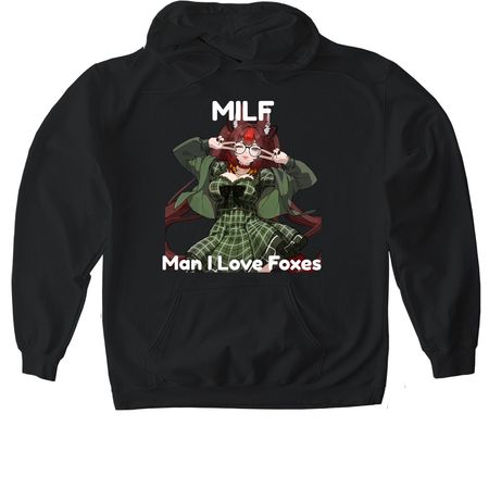 MILF Coffee, a Black Gildan Softstyle Pullover Hoodie