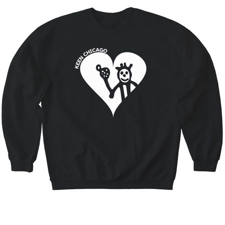 KEEN Chicago Loves You Crewneck Sweatshirt, a Black Softstyle Crewneck Sweatshirt