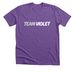 Team Violet Tee, a Heather Team Purple Premium Unisex Tee
