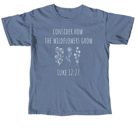 Wildflowers, a Blue Jean Comfort Colors Unisex Tee