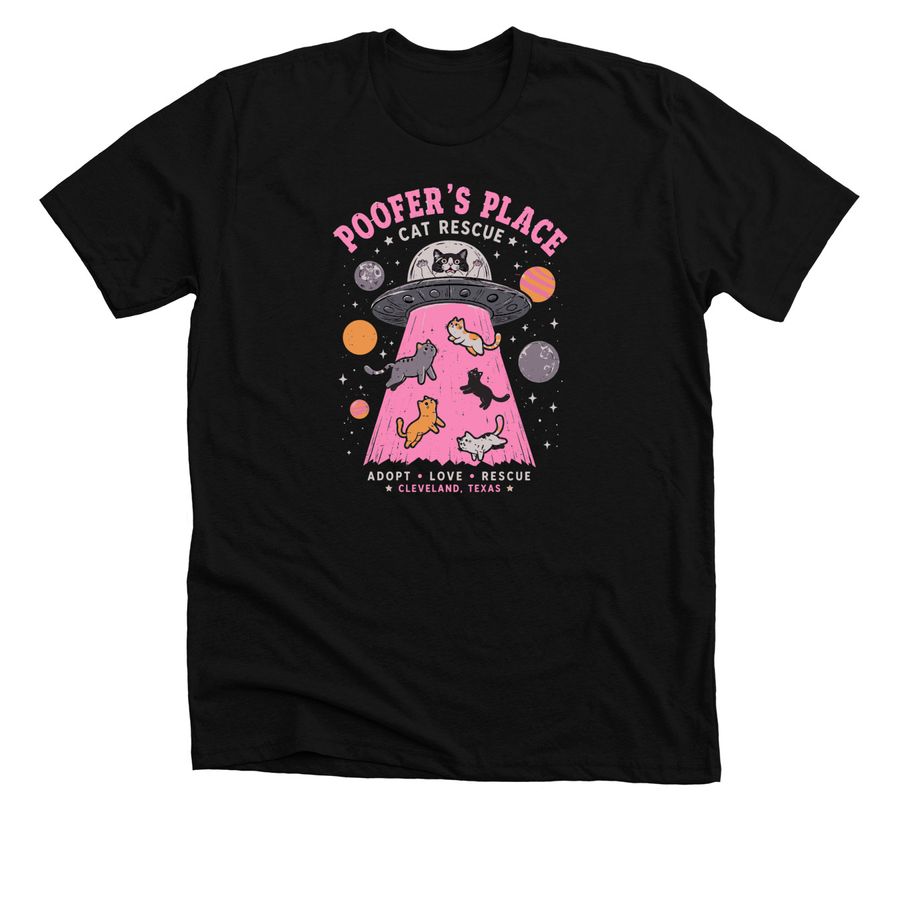 ? UNIDENTIFIED FELINE OBJECTS MERCHANDISE&nbsp;, a Solid Black Blend Premium Unisex Tee
