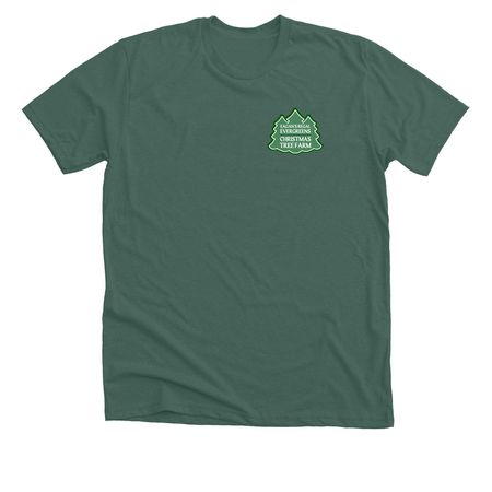 Eagan's Regal Evergreens '26 Badge, a Heather Forest Premium Unisex Tee