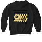 Tomorrow Tee, a Black Gildan Softstyle Pullover Hoodie (back-view)