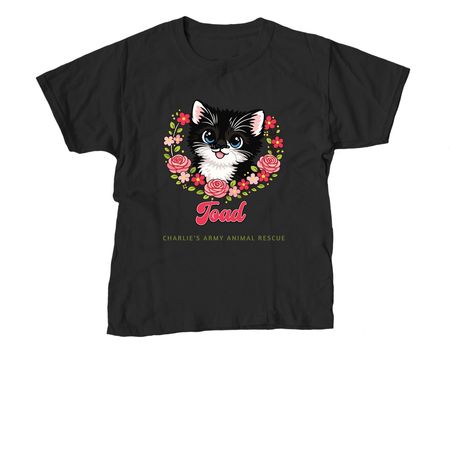 Baby Toad!, a Black Youth Unisex Tee
