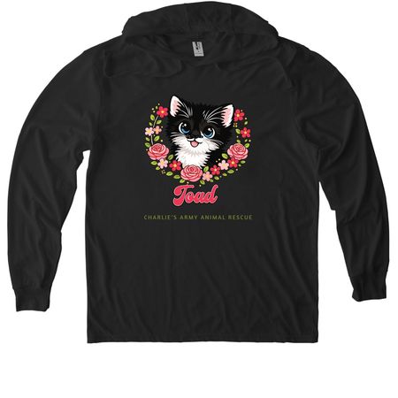 Baby Toad!, a Space Black Allmade Eco Triblend Hoodie Tee